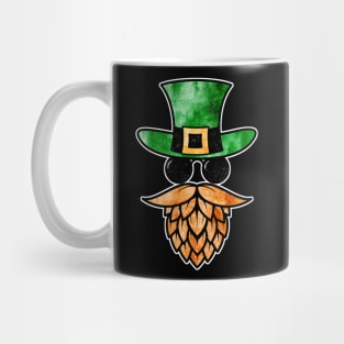 Beer Lover's Hipster Hops Leprechaun for St. Patick's Day Mug